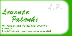 levente palanki business card